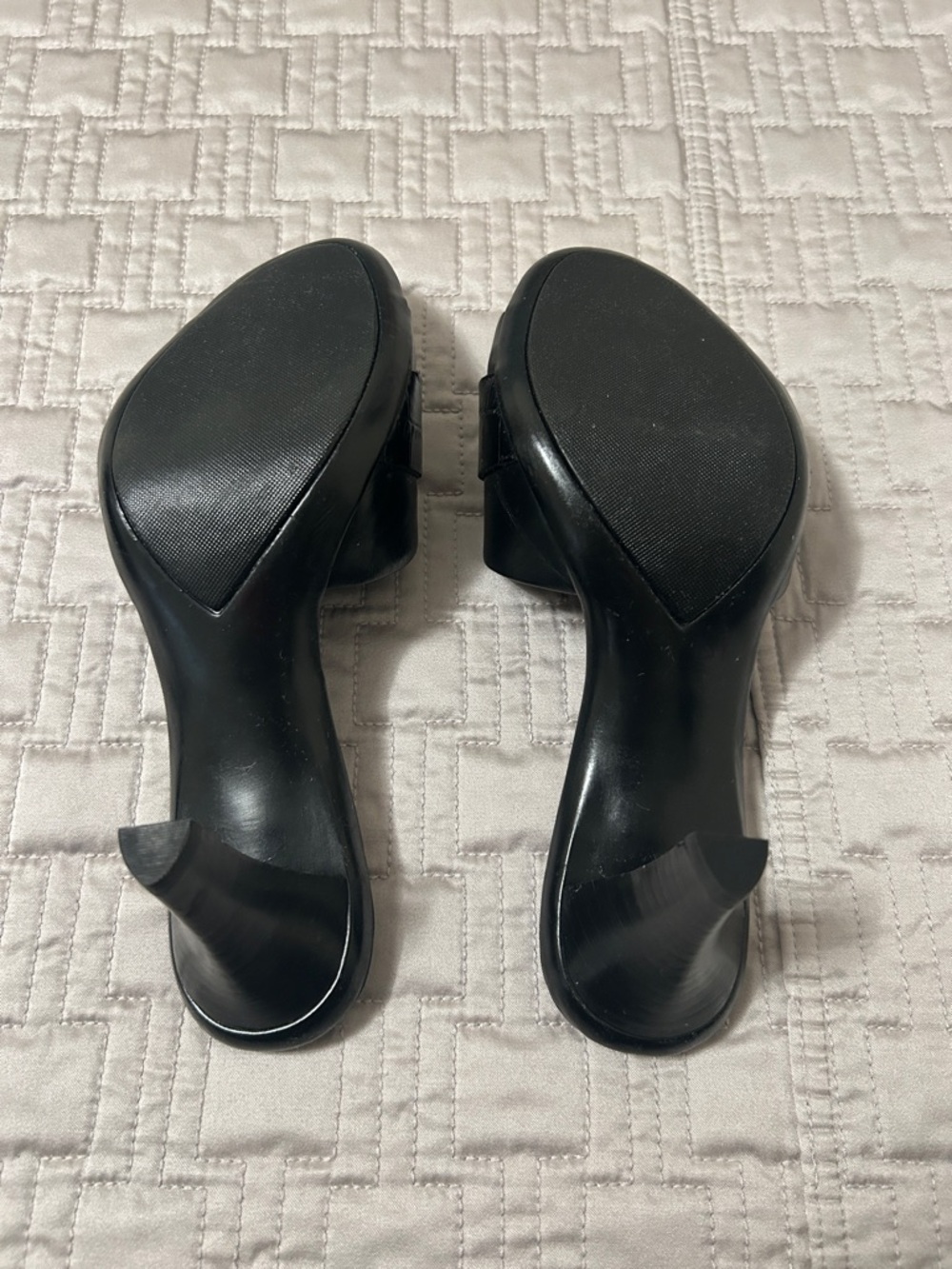 Tahari Black Buckle Slide Mules - Picture 5 of 5